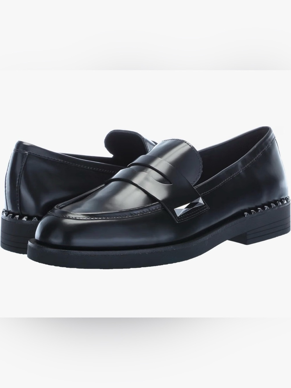 NIB ASH Womens Women's Whisper Stud 2 Loafer Shoes Sz 9.5 Dust Bag